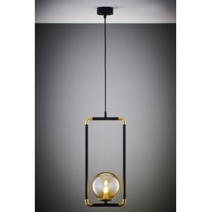Jupiter 2024 - Lampadario a sospensione con filo ZAFRA 1xG9/10W/230V nero/oro/beige