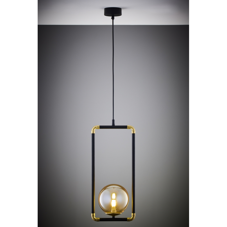 Jupiter 2024 - Lampadario a sospensione con filo ZAFRA 1xG9/10W/230V nero/oro/beige