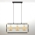 Jupiter 2027 - Lampadario a sospensione con filo FIORI 3xG9/10W/230V nero/oro/beige