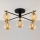 Jupiter 2032 - Lampadario a plafone FIGARO 5xG9/10W/230V nero/oro/beige