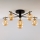 Jupiter 2033 - Lampadario a plafone FIGARO 6xG9/10W/230V nero/oro/beige