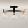 Jupiter 2035 - Lampadario a plafone FIGARO 5xG9/10W/230V nero/oro/beige/limpido