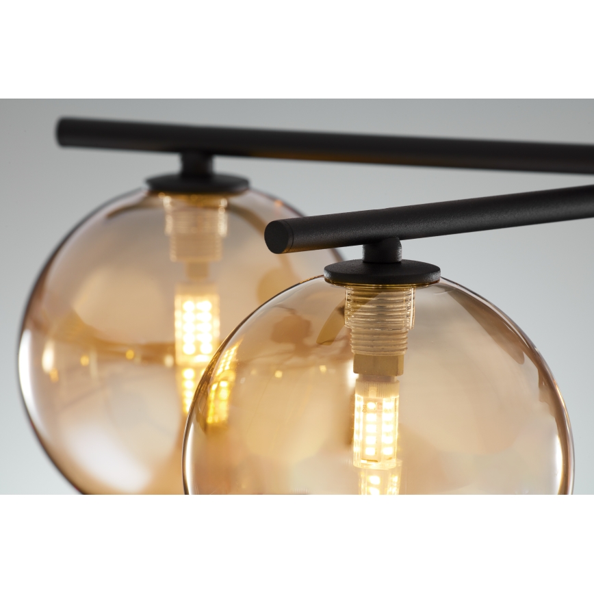 Jupiter 2047 - Lampadario a plafone PRATO 5xG9/10W/230V nero/beige