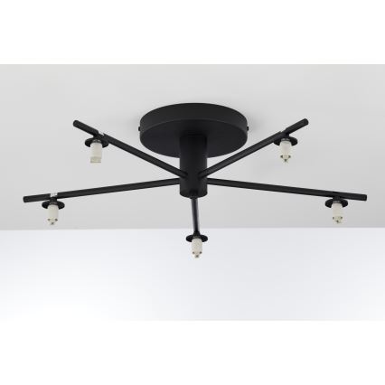Jupiter 2047 - Lampadario a plafone PRATO 5xG9/10W/230V nero/beige