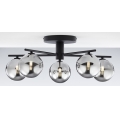Jupiter 2048 - Lampadario a plafone PRATO 5xG9/14W/230V nero/grigio fumé
