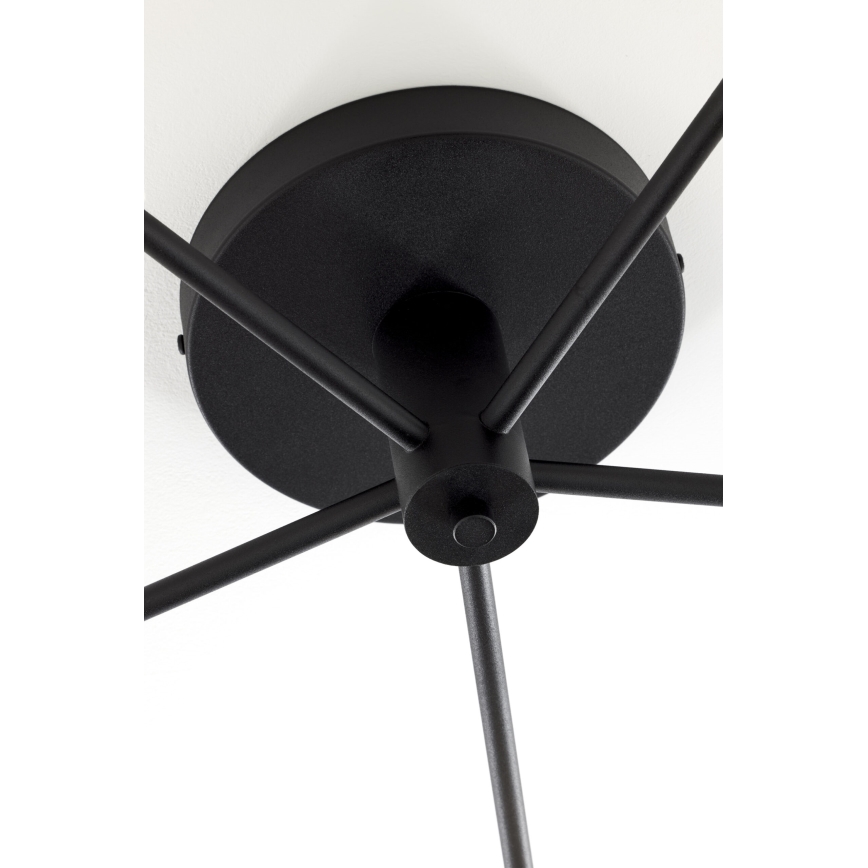 Jupiter 2048 - Lampadario a plafone PRATO 5xG9/14W/230V nero/grigio fumé