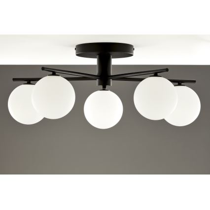 Jupiter 2049 - Lampadario a soffitto PRATO 5xG9/14W/230V nero/bianco