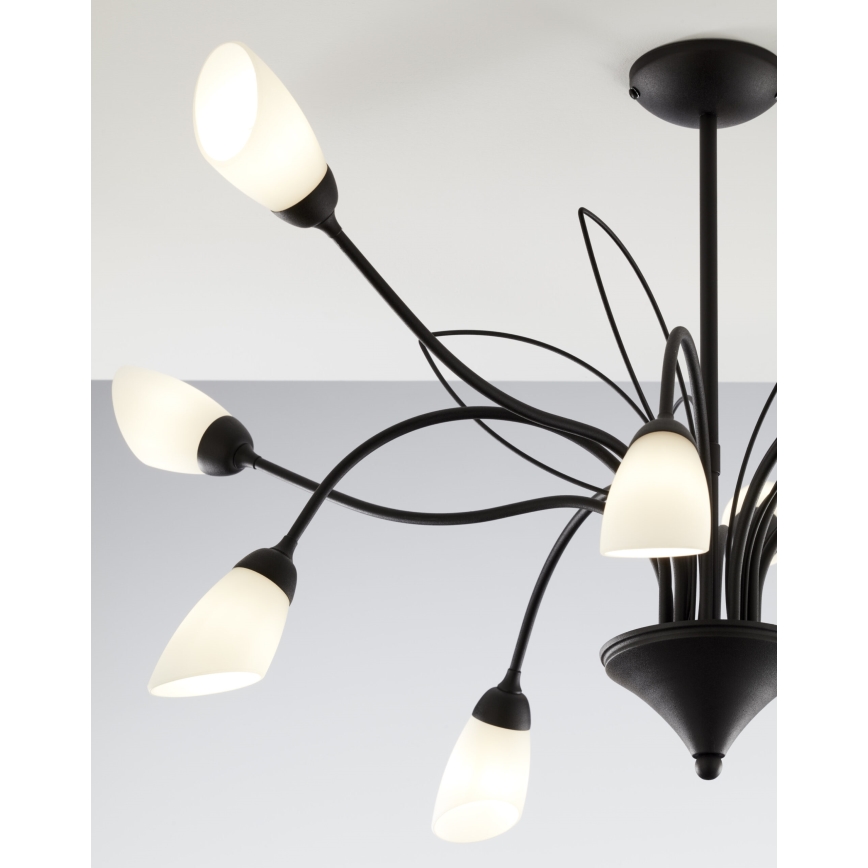 Jupiter 2056 - Lampadario a stelo GLORIOSA 10xG9/14W/230V nero