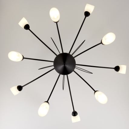 Jupiter 2056 - Lampadario a stelo GLORIOSA 10xG9/14W/230V nero