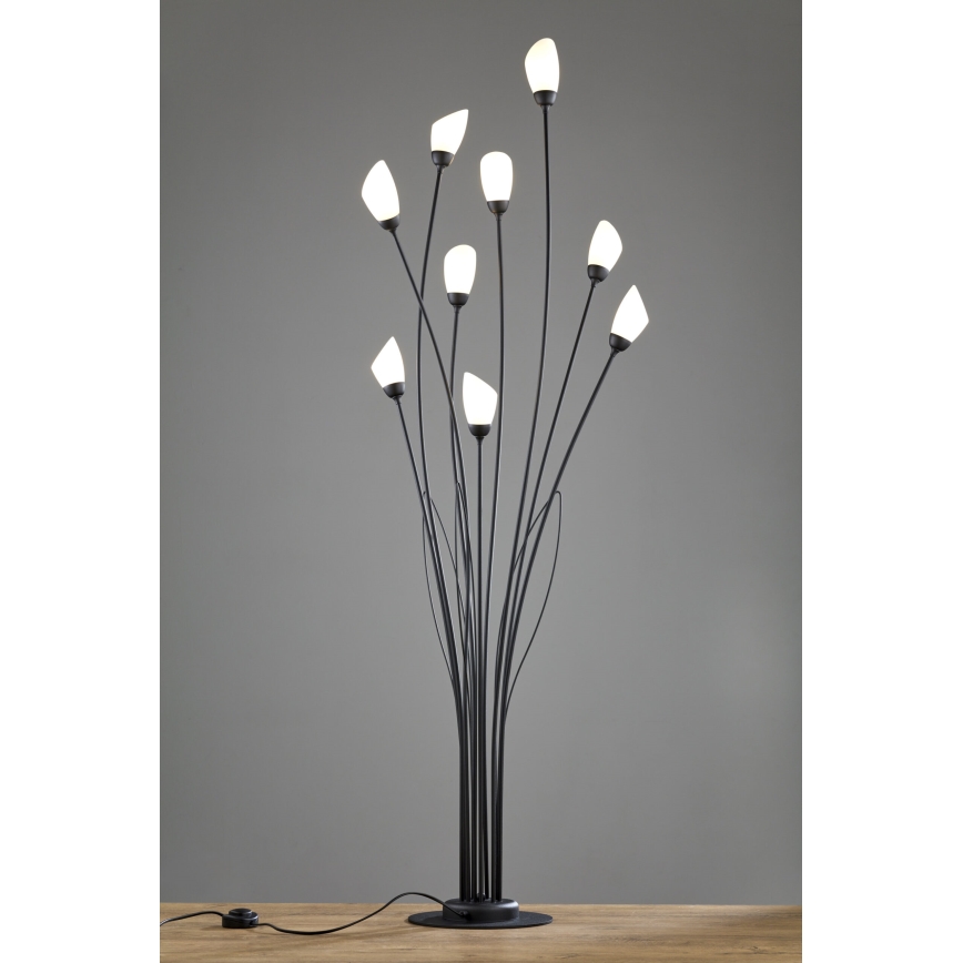 Jupiter 2058 - Lampada da terra GLORIOSA 9xG9/14W/230V nera