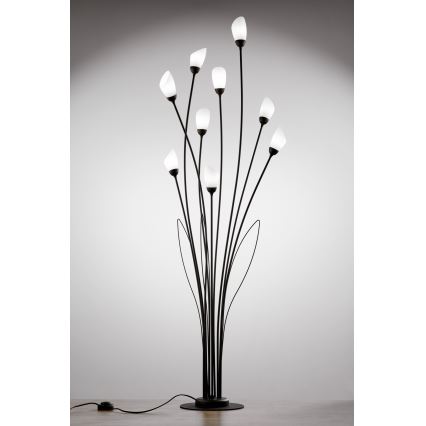 Jupiter 2058 - Lampada da terra GLORIOSA 9xG9/14W/230V nera