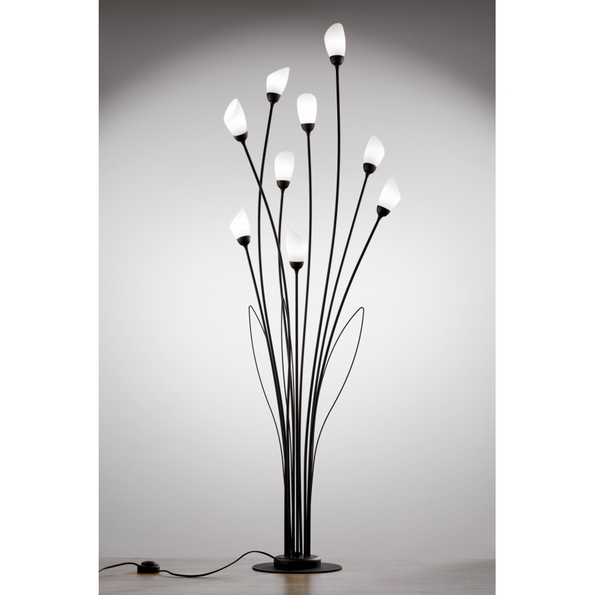 Jupiter 2058 - Lampada da terra GLORIOSA 9xG9/14W/230V nera