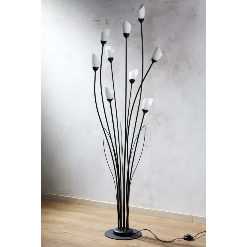 Jupiter 2058 - Lampada da terra GLORIOSA 9xG9/14W/230V nera