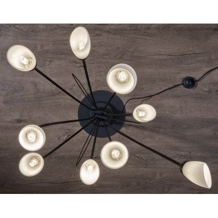 Jupiter 2058 - Lampada da terra GLORIOSA 9xG9/14W/230V nera