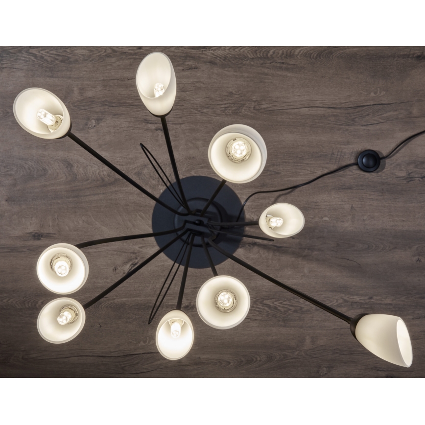 Jupiter 2058 - Lampada da terra GLORIOSA 9xG9/14W/230V nera