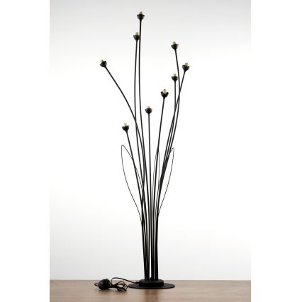 Jupiter 2058 - Lampada da terra GLORIOSA 9xG9/14W/230V nera