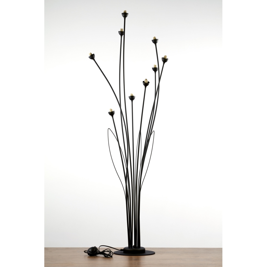 Jupiter 2058 - Lampada da terra GLORIOSA 9xG9/14W/230V nera