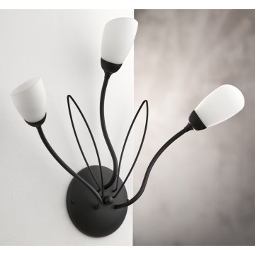 Jupiter 2059 - Lampada da parete GLORIOSA 3xG9/14W/230V nera