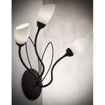 Jupiter 2059 - Lampada da parete GLORIOSA 3xG9/14W/230V nera