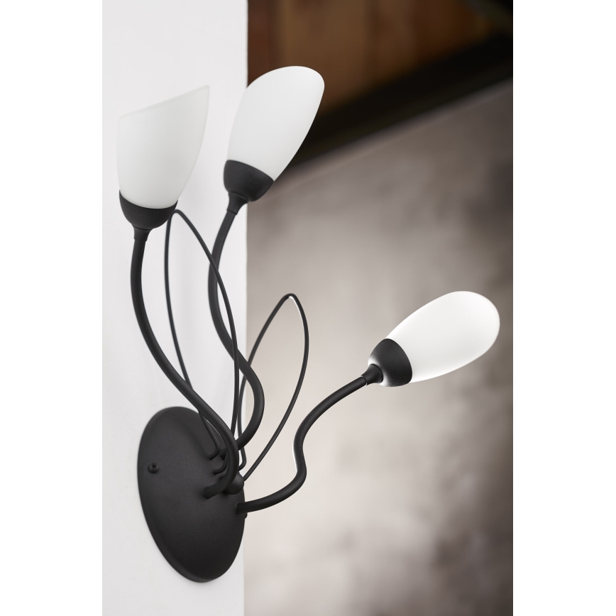 Jupiter 2059 - Lampada da parete GLORIOSA 3xG9/14W/230V nera