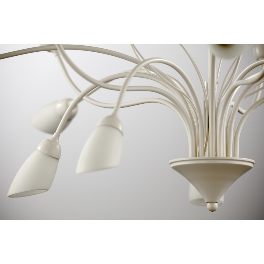 Jupiter 2061 - Lampadario su asta GLORIOSA 10xG9/14W/230V colore crema