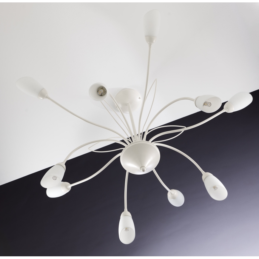 Jupiter 2061 - Lampadario su asta GLORIOSA 10xG9/14W/230V colore crema