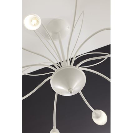 Jupiter 2061 - Lampadario su asta GLORIOSA 10xG9/14W/230V colore crema