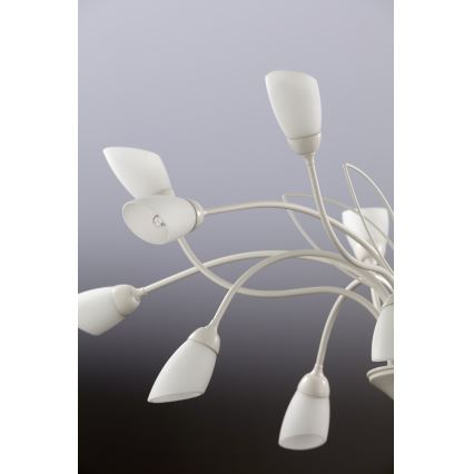 Jupiter 2062 - Lampadario a catena GLORIOSA 15xG9/14W/230V crema