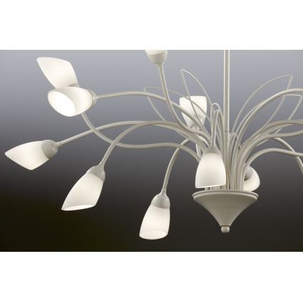 Jupiter 2062 - Lampadario a catena GLORIOSA 15xG9/14W/230V crema