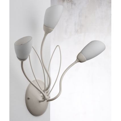 Jupiter 2064 - Applique da parete GLORIOSA 3xG9/14W/230V colore crema