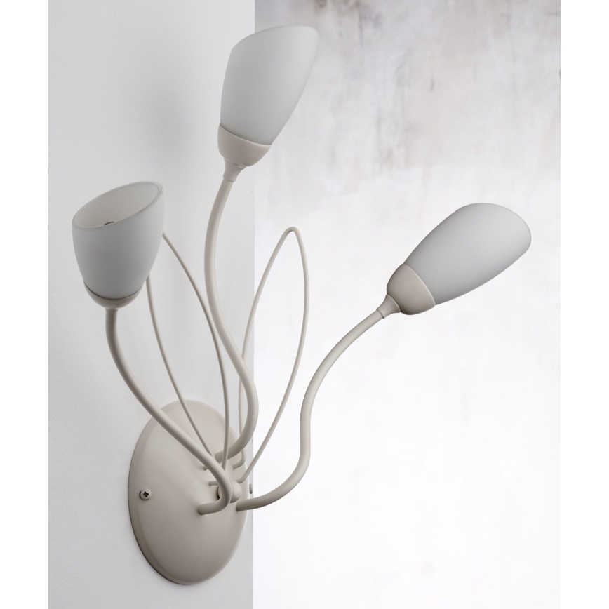 Jupiter 2064 - Applique da parete GLORIOSA 3xG9/14W/230V colore crema