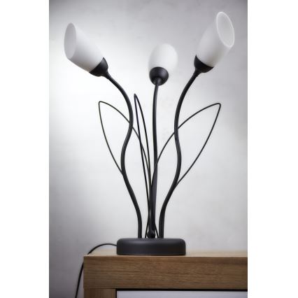 Jupiter 2065 - Lampada da tavolo GLORIOSA 3xG9/14W/230V nera