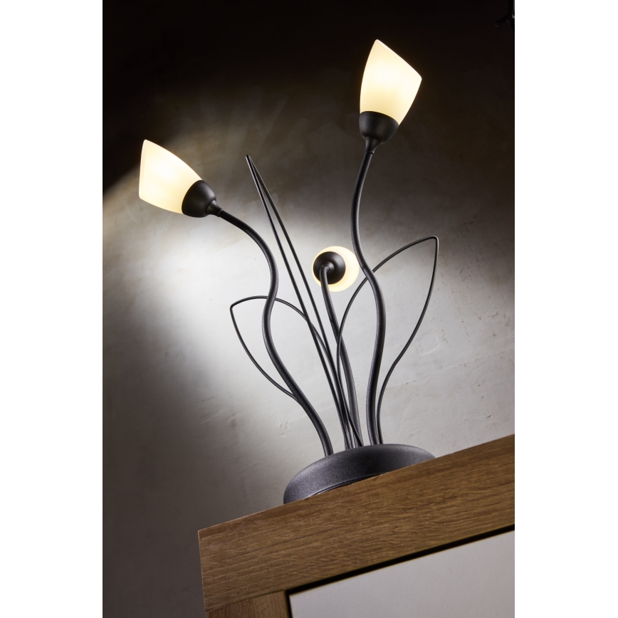 Jupiter 2065 - Lampada da tavolo GLORIOSA 3xG9/14W/230V nera