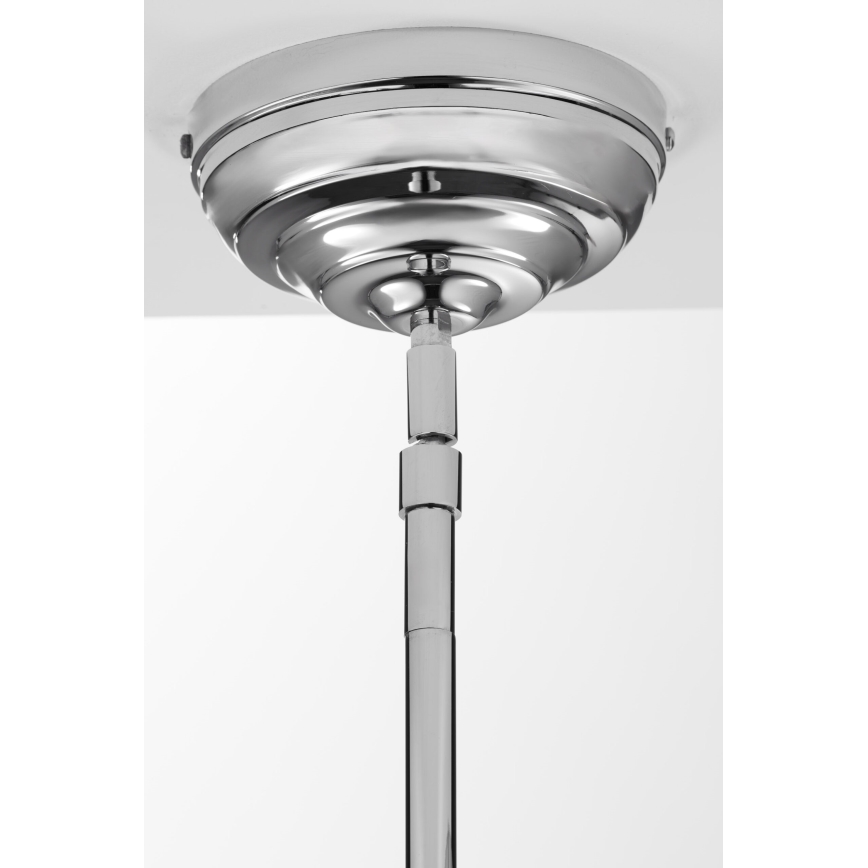 Jupiter 2071 - Lampadario su asta PLATINO 1xE27/15W/230V verde/cromo lucido