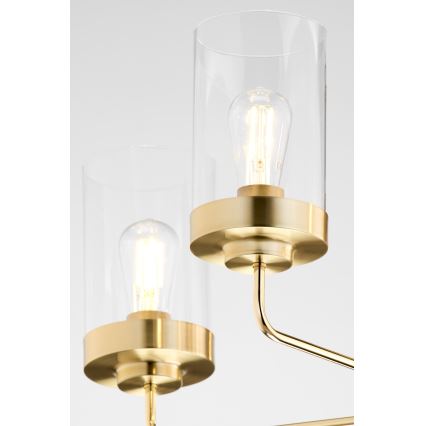 Jupiter 2087 - Lampadario a stelo RAMIREZ 3xE27/15W/230V dorato/nero