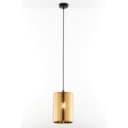 Jupiter 2090 - Lampadario sospeso a cavo CORTINA 1xE27/15W/230V oro/nero