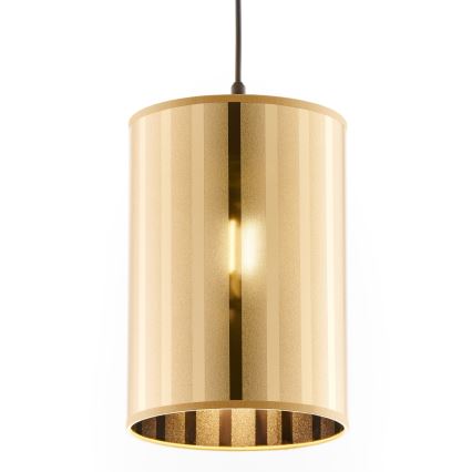 Jupiter 2090 - Lampadario sospeso a cavo CORTINA 1xE27/15W/230V oro/nero