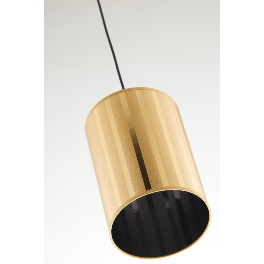 Jupiter 2090 - Lampadario sospeso a cavo CORTINA 1xE27/15W/230V oro/nero