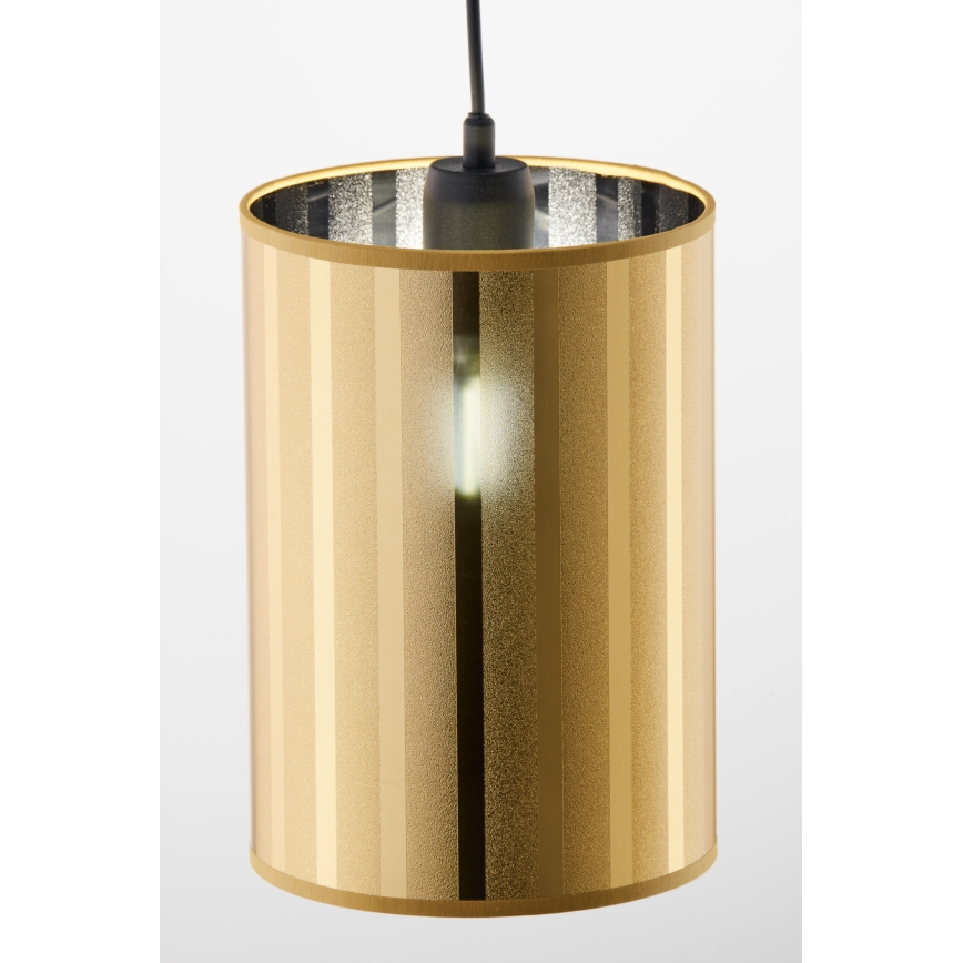 Jupiter 2090 - Lampadario sospeso a cavo CORTINA 1xE27/15W/230V oro/nero