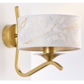 Jupiter 2111 - Applique KASZMIR 1xE27/15W/230V bianco/oro/effetto marmo