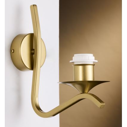 Jupiter 2111 - Applique KASZMIR 1xE27/15W/230V bianco/oro/effetto marmo