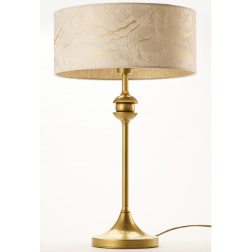Jupiter 2112 - Lampada da tavolo KASZMIR 1xE27/15W/230V bianco/oro/effetto marmo