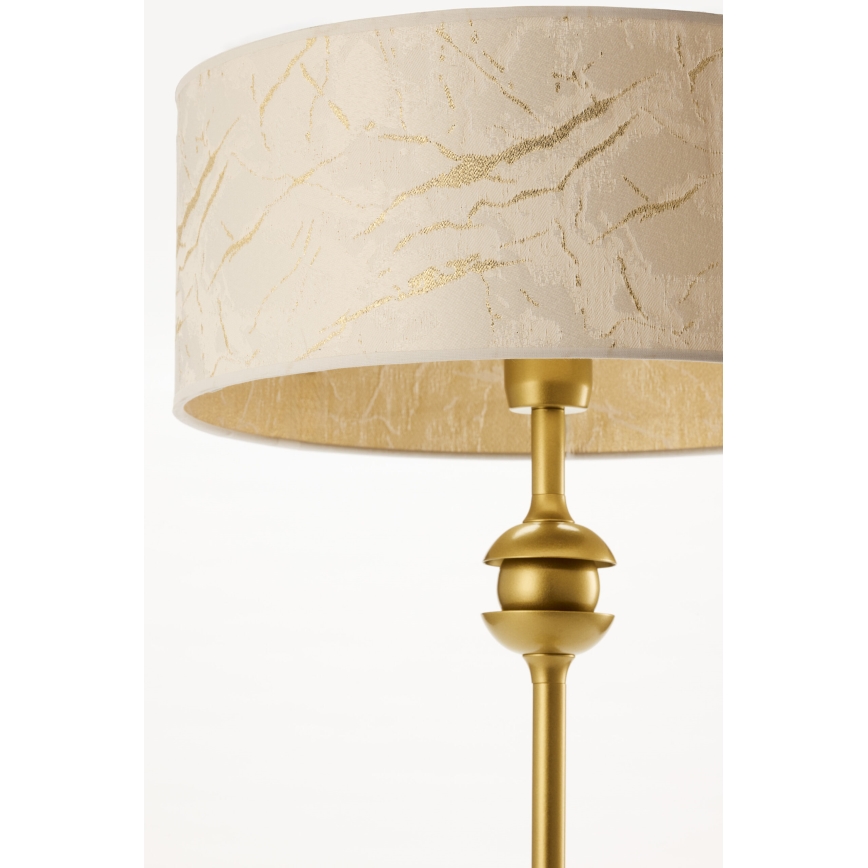 Jupiter 2112 - Lampada da tavolo KASZMIR 1xE27/15W/230V bianco/oro/effetto marmo