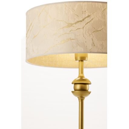 Jupiter 2112 - Lampada da tavolo KASZMIR 1xE27/15W/230V bianco/oro/effetto marmo