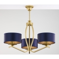 Jupiter 2113 - Lampadario a stelo KASZMIR 3xE27/15W/230V blu/oro