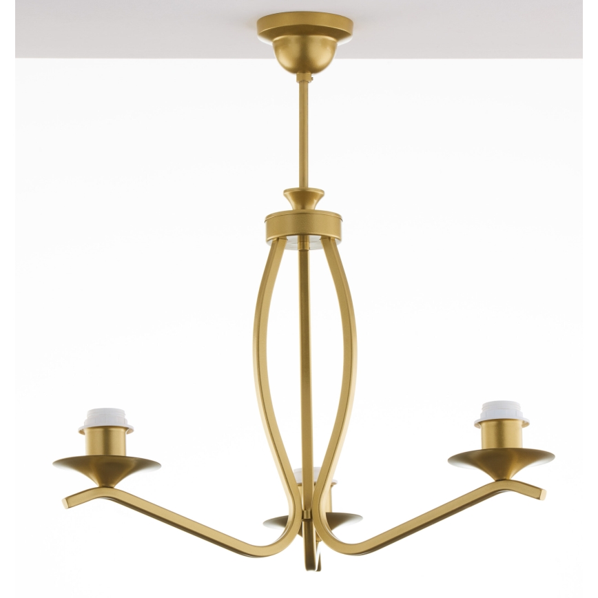 Jupiter 2113 - Lampadario a stelo KASZMIR 3xE27/15W/230V blu/oro