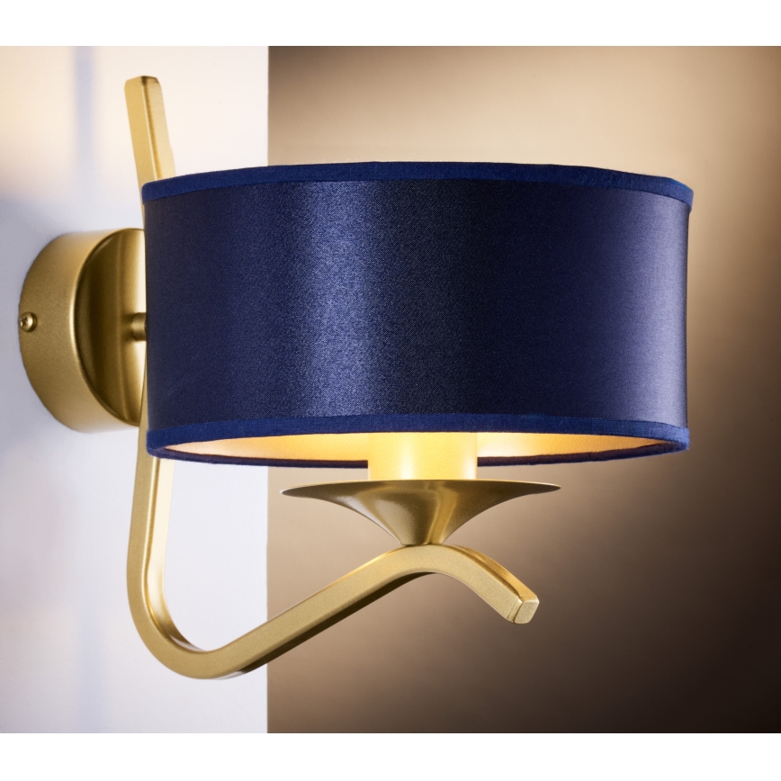 Jupiter 2115 - Lampada da parete KASZMIR 1xE27/15W/230V blu/oro