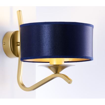 Jupiter 2115 - Lampada da parete KASZMIR 1xE27/15W/230V blu/oro
