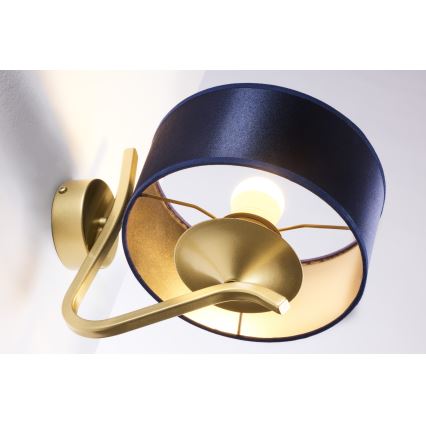 Jupiter 2115 - Lampada da parete KASZMIR 1xE27/15W/230V blu/oro