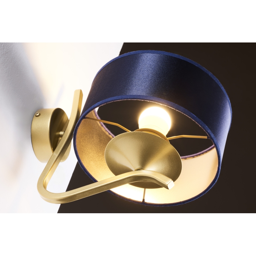 Jupiter 2115 - Lampada da parete KASZMIR 1xE27/15W/230V blu/oro